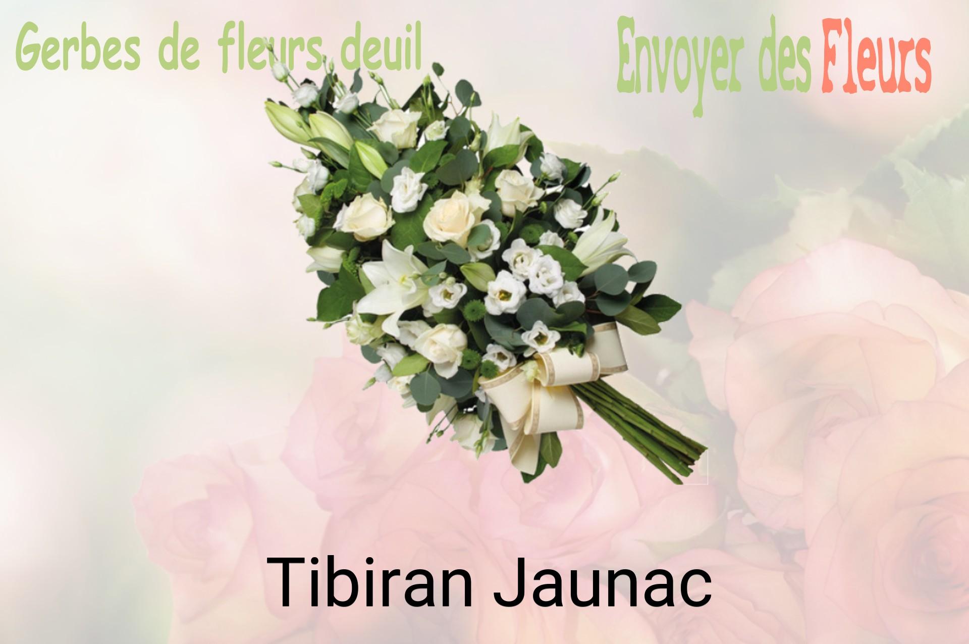 Gerbe de fleurs de deuil livrée à Tibiran-Jaunac